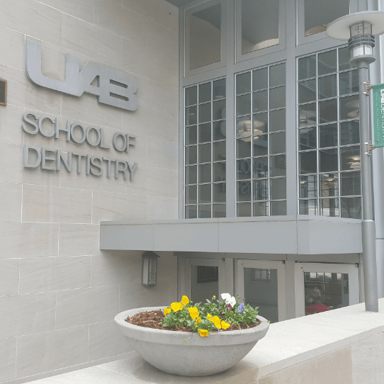 Outside view of dental school building