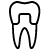 Animated tooth with a dental crown