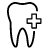 Animated tooth with emergency cross